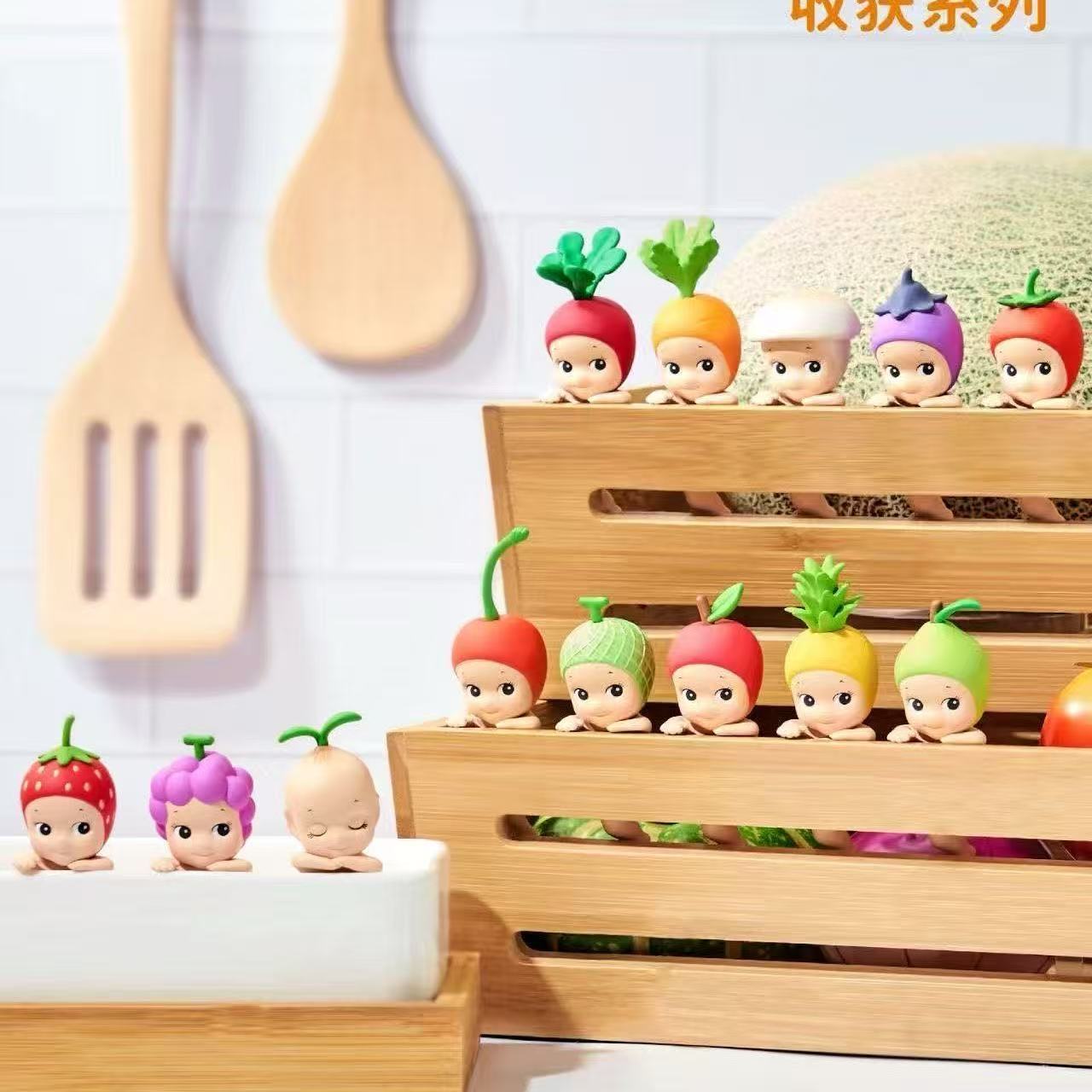 网红趴趴天使动物娃娃车载屏幕摆件汽车显示屏装饰公仔盲盒小手办