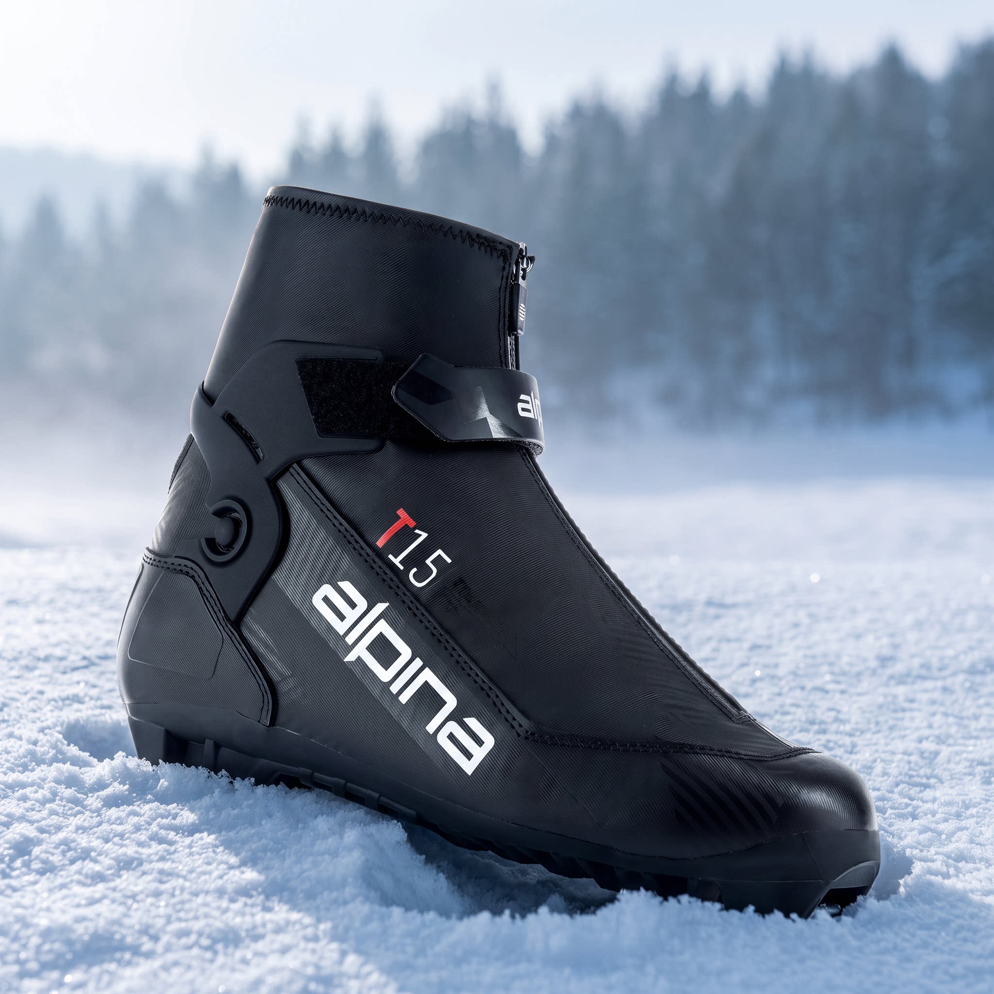 Alpina专业越野滑雪靴双板男士防水保暖滑雪靴T15