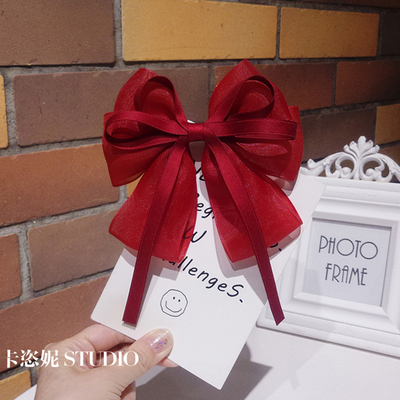 other/其他顶夹绢纱日韩飘带