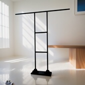 衣架实木国风落地架秀禾服架 唐装 新中式 汉服展示架龙袍落地架中式