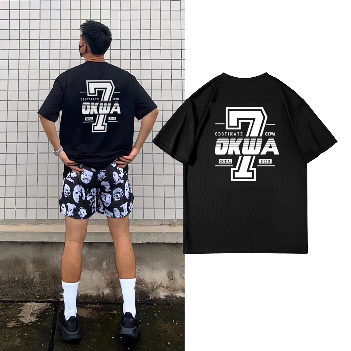 美式运动休闲T恤短袖打底训练短袖速干体育秋冬篮球投篮服跑步