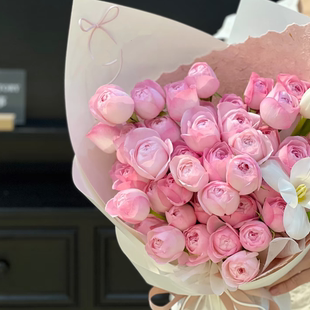 稀有多头草莓杏仁饼玫瑰鲜花鲜切花云南基地直发生日花束真花顺丰