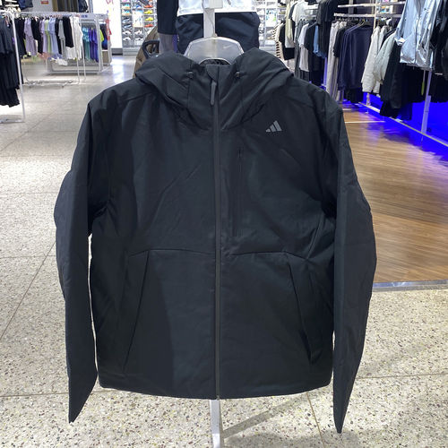 阿迪达斯男连帽防风保暖羽绒服