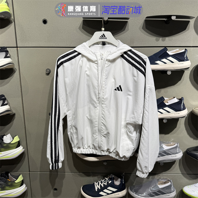 梭织速干休闲连帽运动夹克外套图片