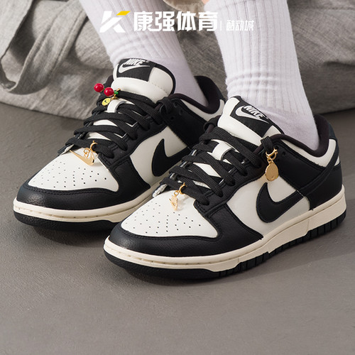 耐克nike女鞋2025新款DUNK LOW轻便时尚运动休闲板鞋HQ7487-100