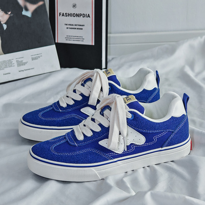【新品促销】蓝色帆布鞋男夏季