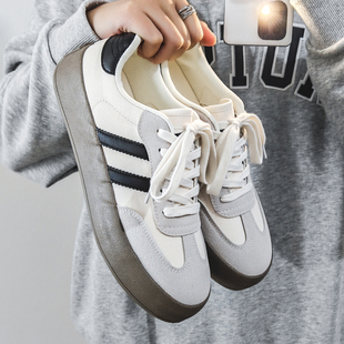 厚底增高运动潮鞋 德训男鞋 学生低帮休闲百搭阿甘板鞋 2026新款 春季