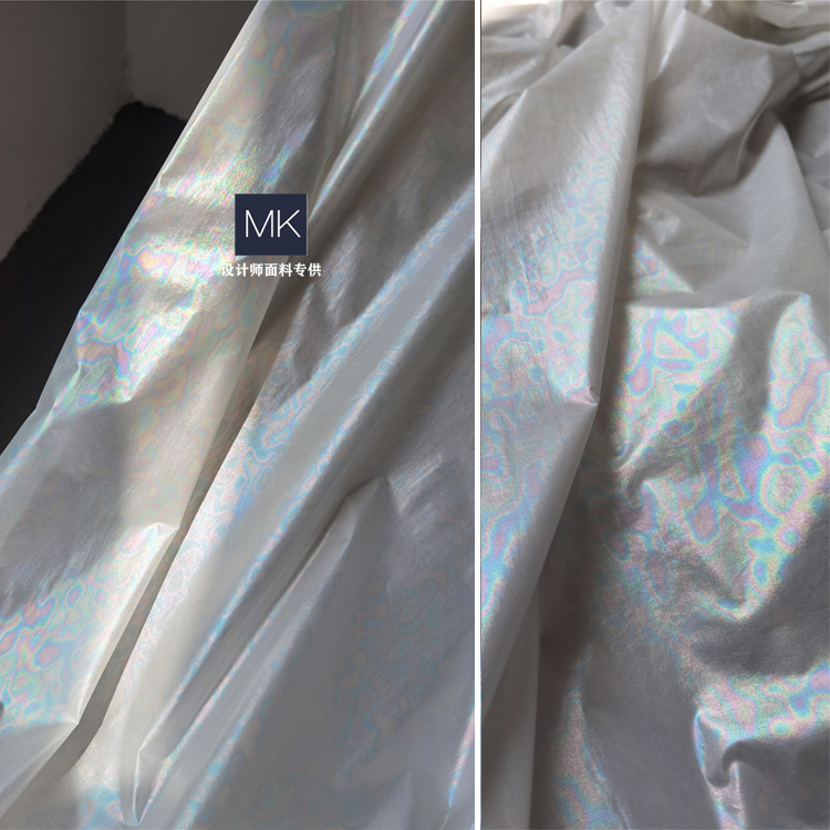 彩艺绘染羽绒中国风肌理布料