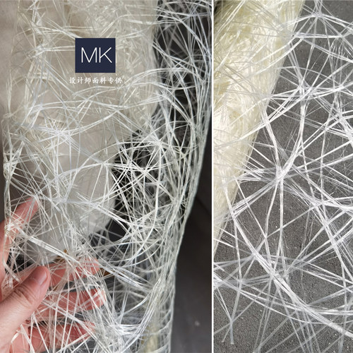 镂空米色鸟巢肌理礼服布料