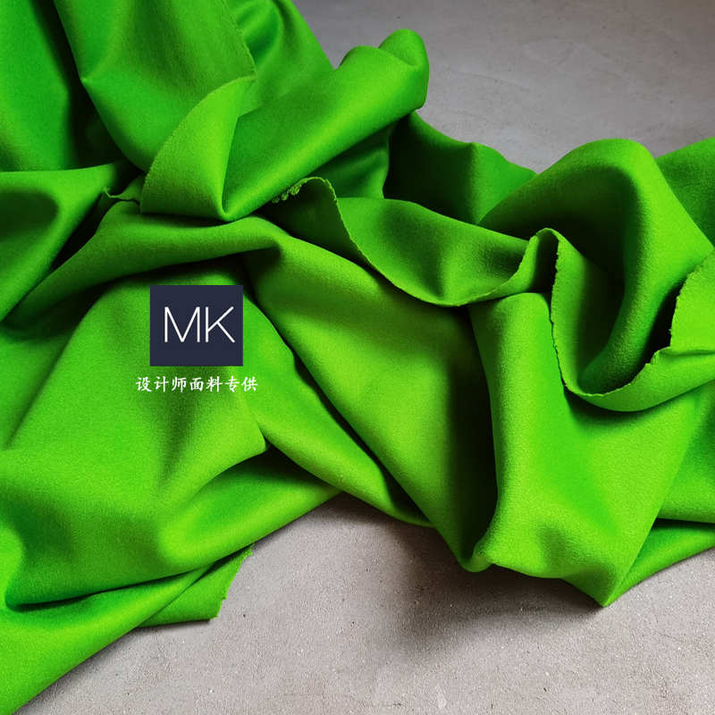 绿色加厚西装毛呢布料