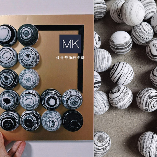 原创手工制作 三宅一生墨染黑晕球球 装饰设计服装创意作品DIY