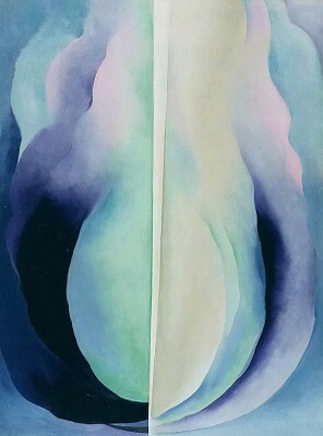 抽象欧姬芙手绘复制品无框装饰画