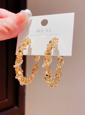 轻奢高级感时尚精致耳圈2025年新款潮欧美大牌