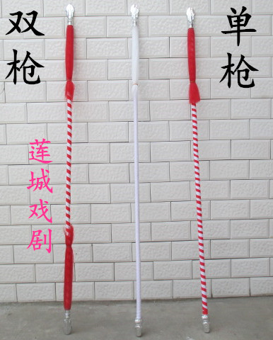 红缨枪大刀戏曲配件对花枪戏曲道具京剧戏剧用品越剧配件甩手枪 - 实物图