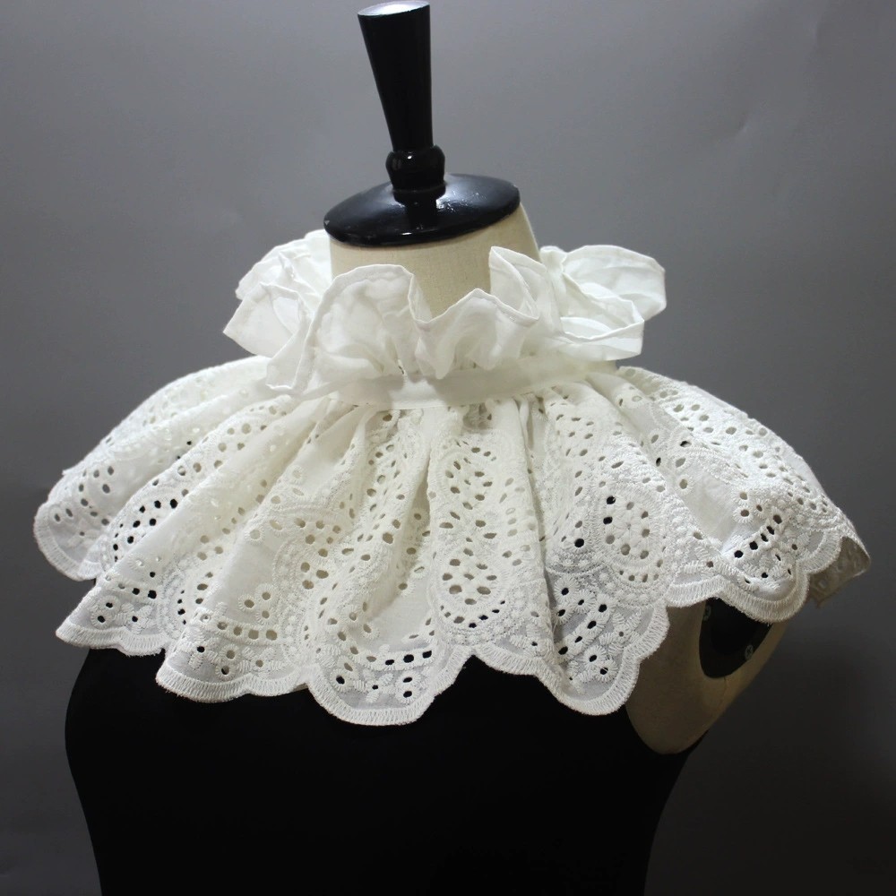 宫廷风棉布刺绣披肩假领子装饰衣中世纪宫廷表演服装复古外贸女士,服饰配件/皮带/帽子/围巾,假领,淘宝优惠券,粉丝福利购,淘宝优惠卷