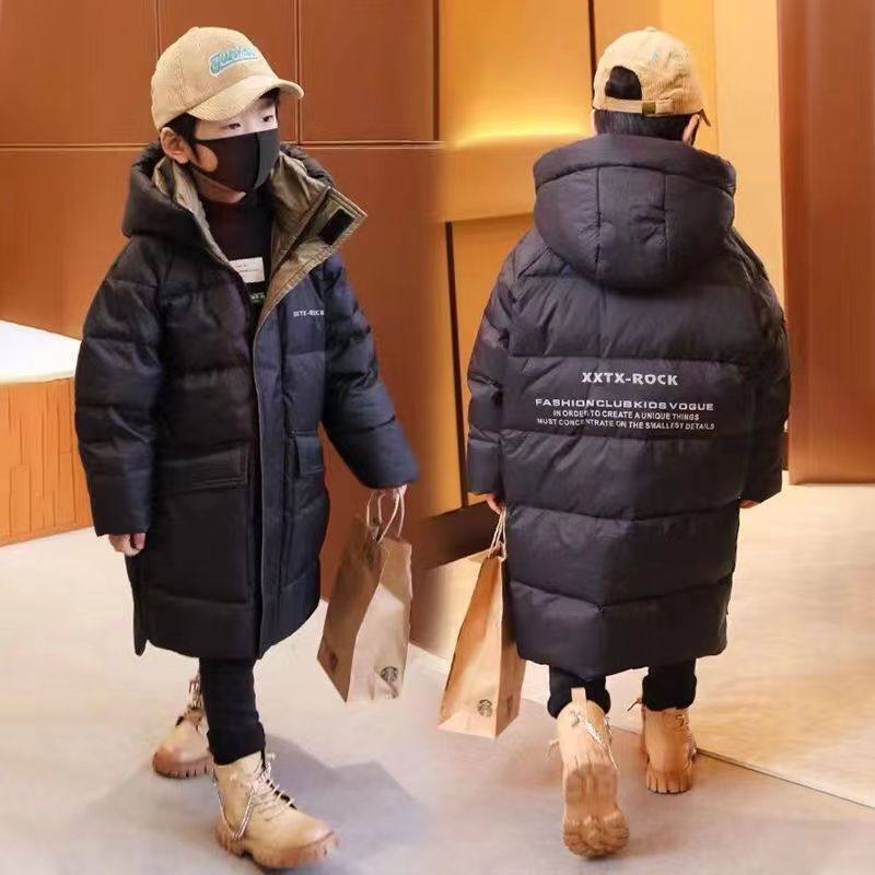 男童冬季加厚棉服2025新款儿童羽绒棉衣男孩棉袄韩版潮中大童外套