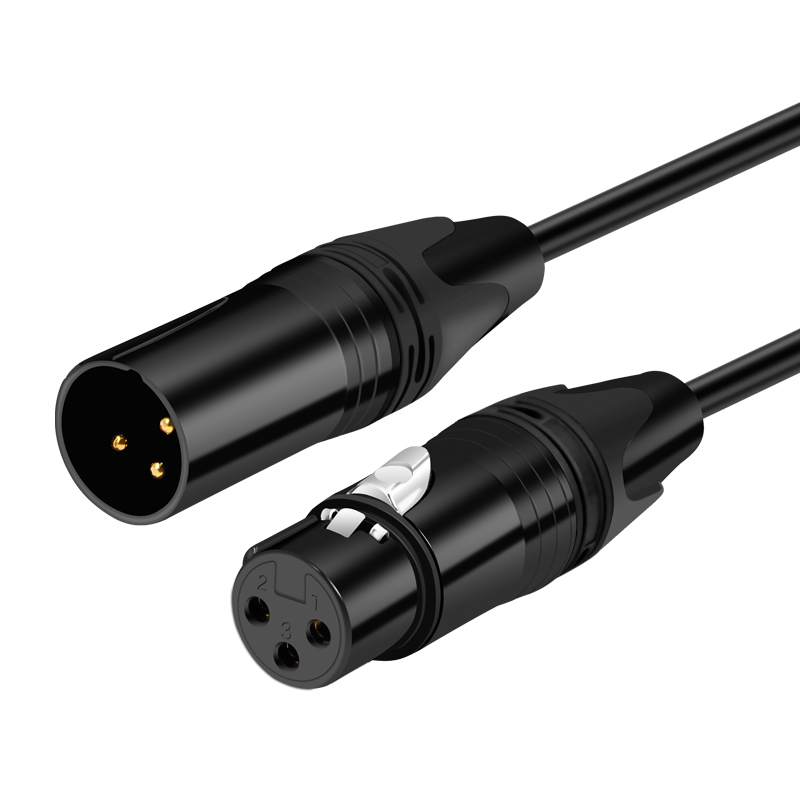 发烧XLR平衡线卡农公对母调音台效果器音频连接线舞台灯光信号线