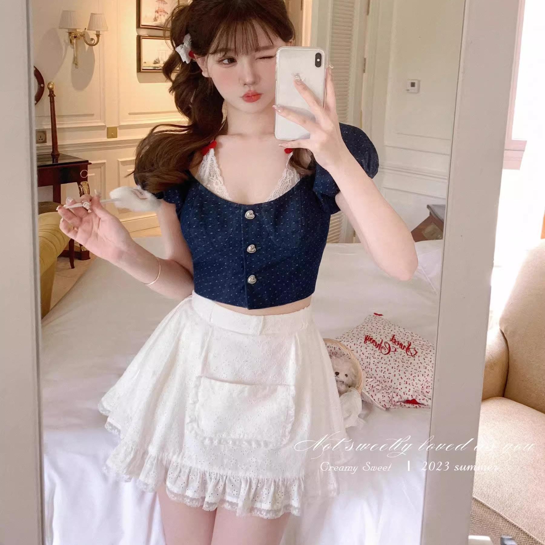 性感内衣女大胸显小薄款文胸低胸甜美百搭蝴蝶结蕾丝吊带内搭胸衣