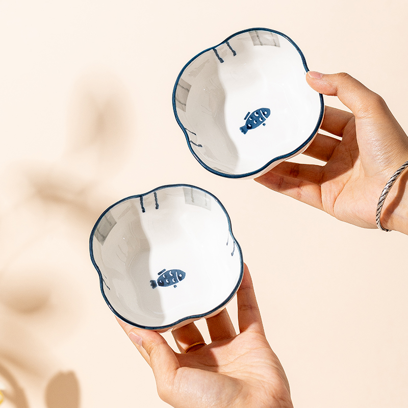 火锅蘸料碟陶瓷调料碟