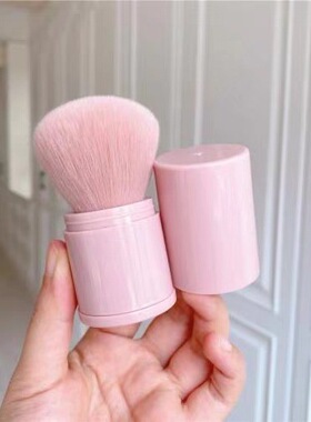 便携伸缩多功能散粉刷腮红刷化妆品软毛化妆刷子定妆套装便携带盖