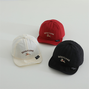 2025新款婴幼儿遮阳防晒帽卡通小狗速干宝宝帽子高颜值防紫外线轻