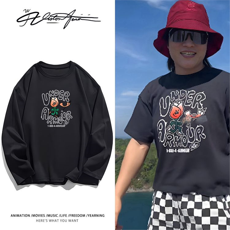 张伟丽ufc运动员同款印花粉丝应援长袖T恤打底衫夏季百搭