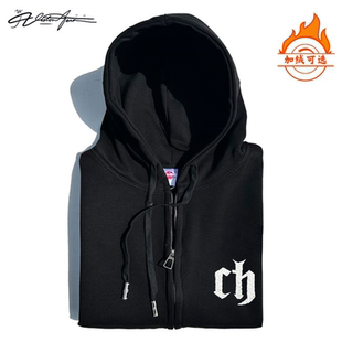 【刺绣】平常心威姆斯百分大战获胜同款刺绣连帽开衫卫衣长袖