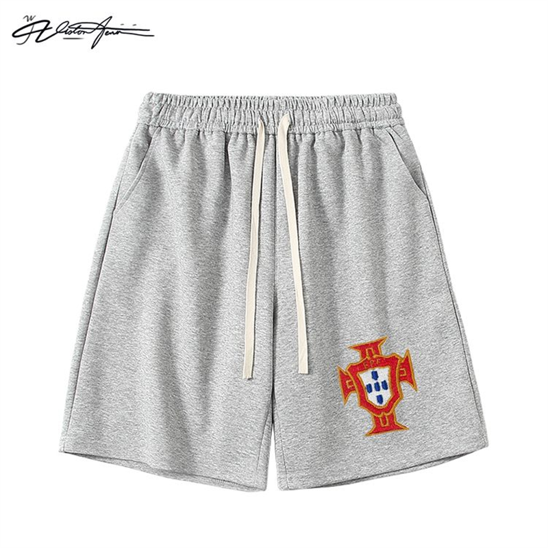 【刺绣】C罗世预赛葡萄牙足球国家队队徽刺绣应援短裤夏季百搭潮