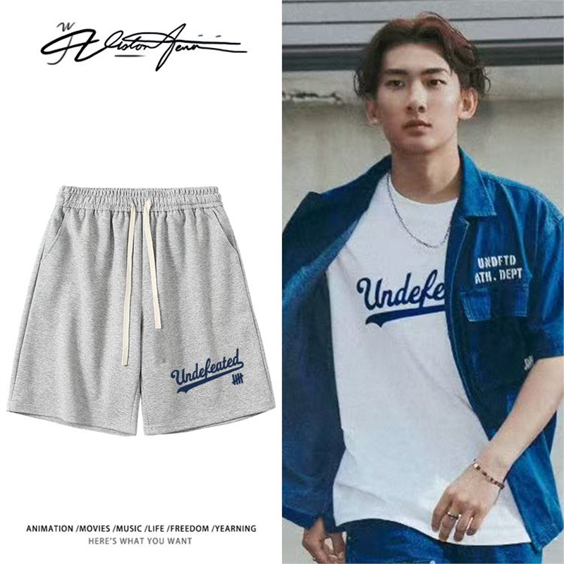 苏翊鸣国际雪联单板滑雪大跳台夺金同款印花短裤夏季宽松休闲百搭