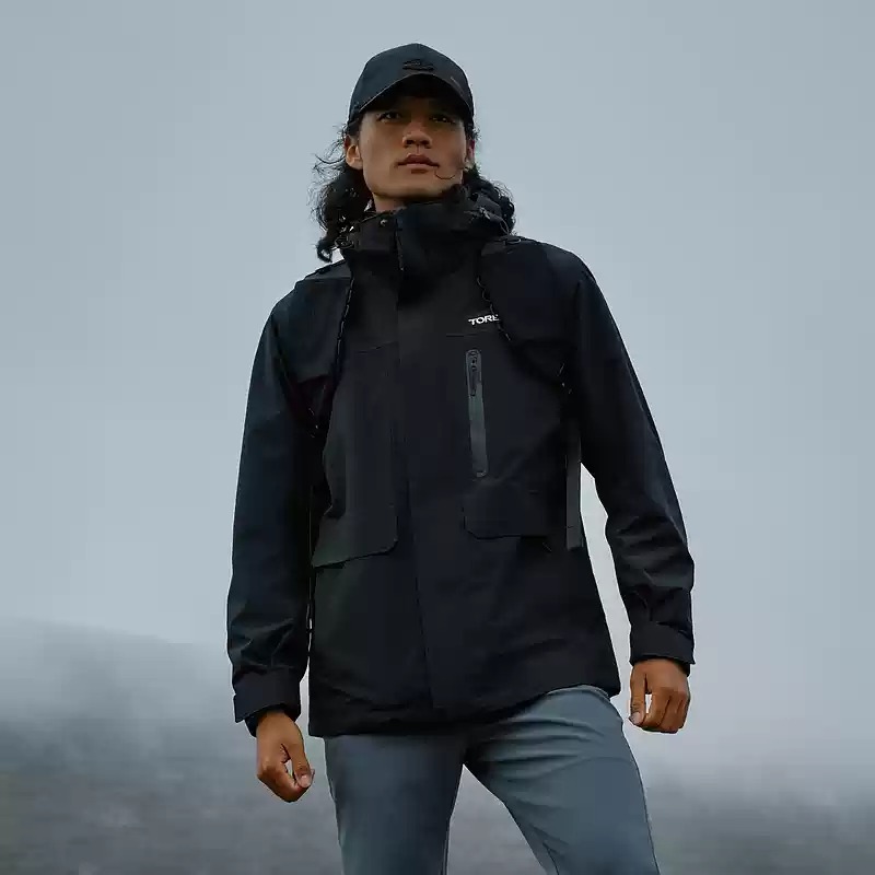 探路者冲锋衣男女户外三合一防水保暖可拆卸外套TAWWBM90764