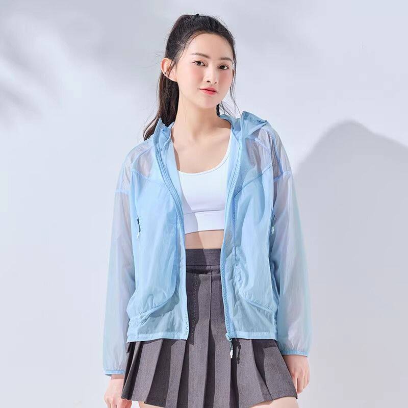 探路者女春夏皮肤衣透气遮阳骑行速干轻量化防晒衣防紫外线外套