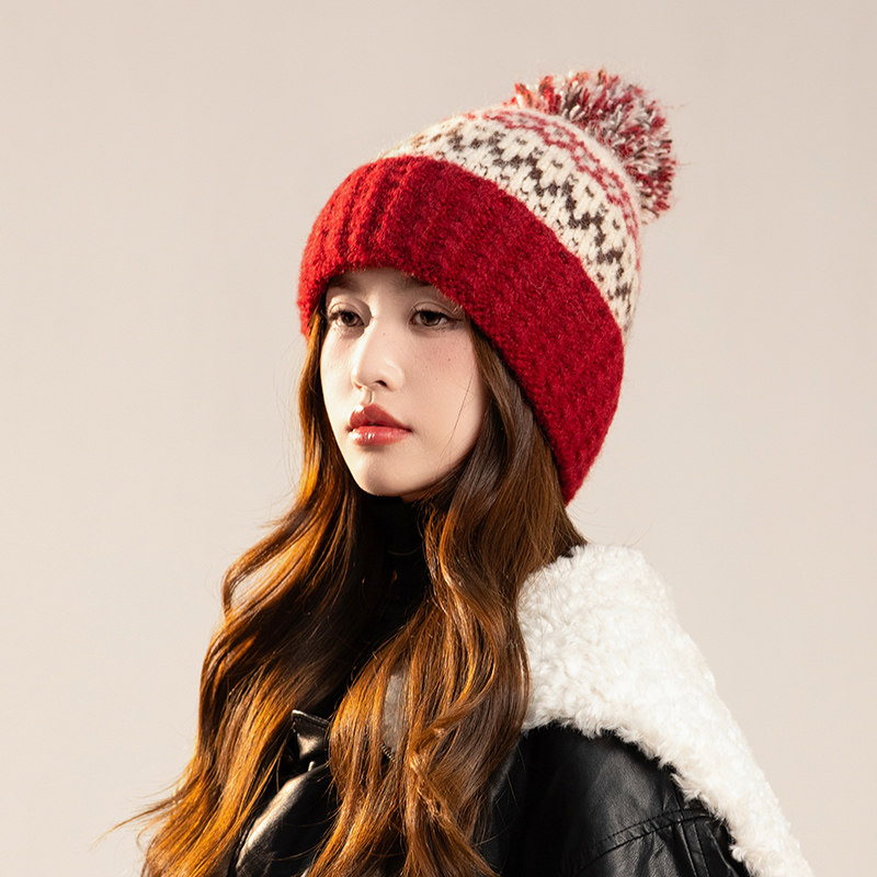 韩版秋冬季针织帽子女加绒加厚保暖护耳毛线帽甜美时尚新款套头帽,服饰配件/皮带/帽子/围巾,帽子,淘宝优惠券,粉丝福利购,淘宝优惠卷