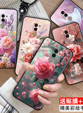 luckrider适用于荣耀畅玩6X手机壳防摔保护套mate9lite浪漫玫瑰花gr5时尚女款2017高颜值bln-tl10新款honor温