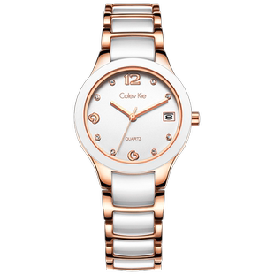 ColevKie正品瑞士手表女士2021年新款学生气质机械表陶瓷名牌防水