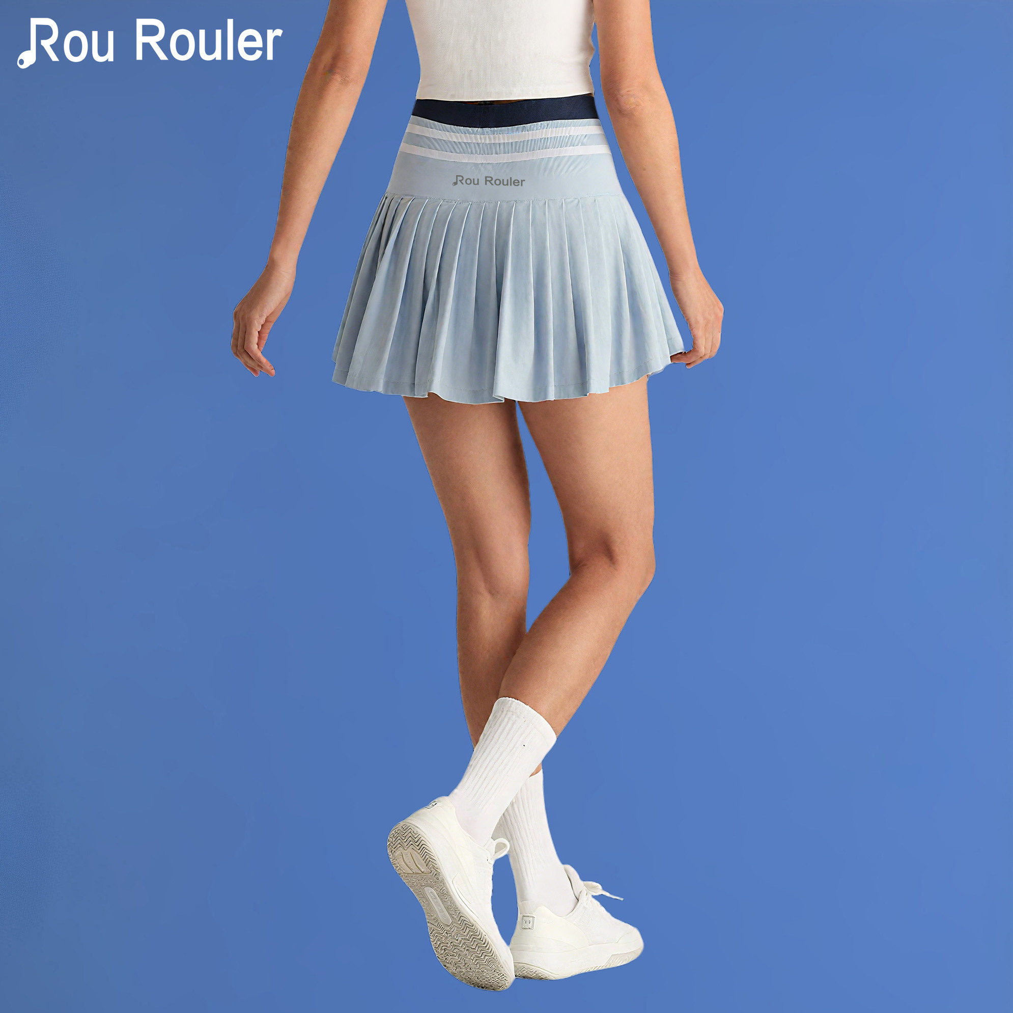 Rou Rouler网球裙短裙防走光女士夏季百褶裙温网通勤运动网球服