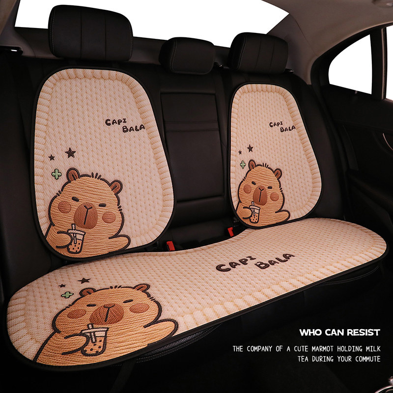 26新款卡皮巴拉汽车坐垫单片四季通用座垫卡通可爱座套车垫座椅套,汽车用品/电子/清洗/改装,通用座套/座垫,淘宝优惠券,粉丝福利购,淘宝优惠卷