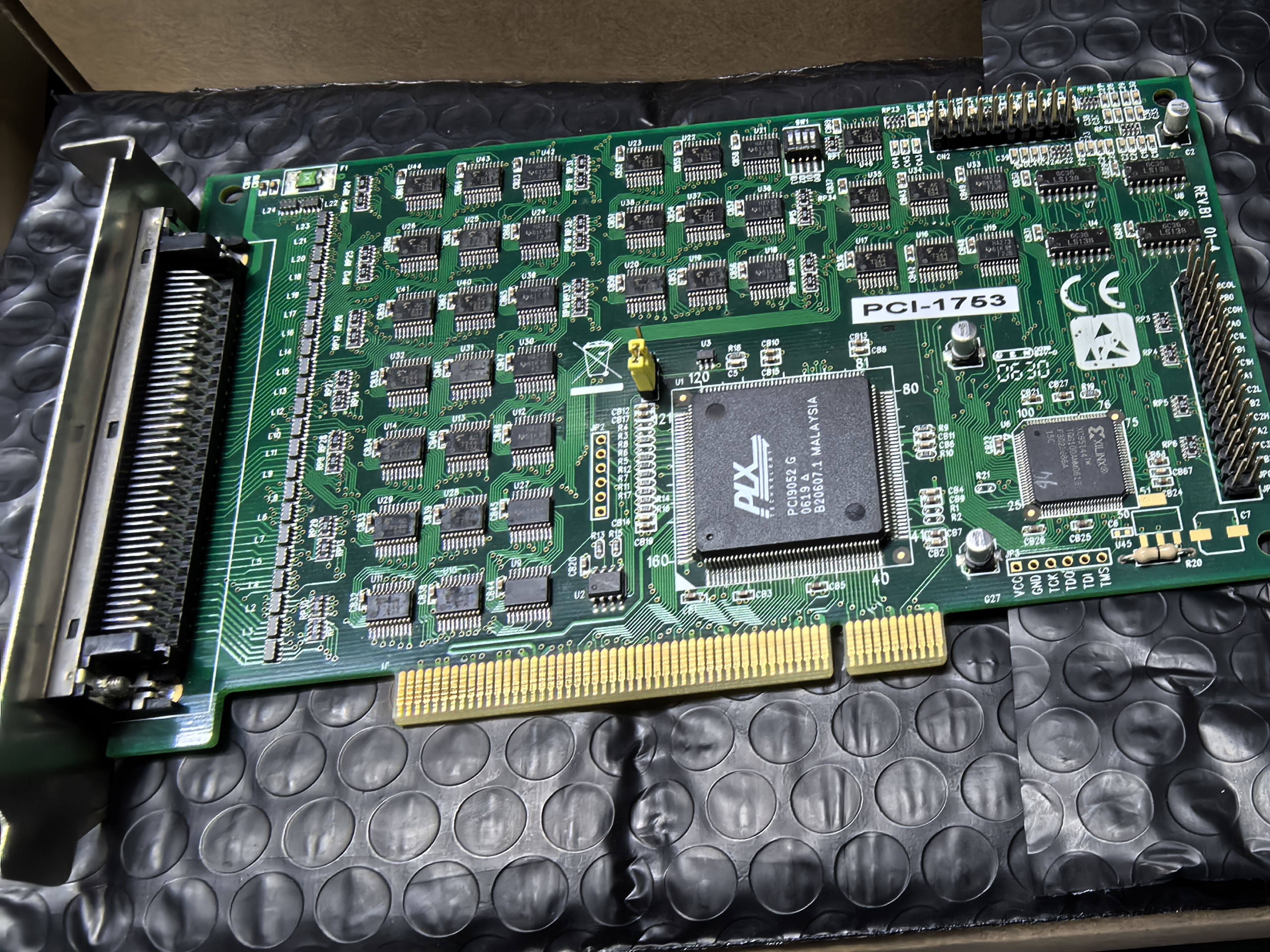 研华PCI-1753数字量96路IO卡REV.B1 01-4采集卡现货