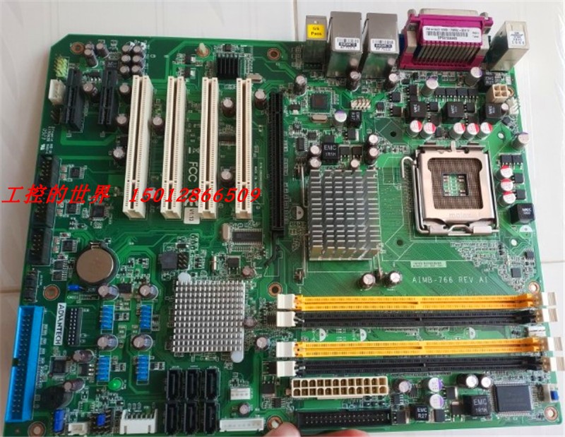 研华 AIMB-766 REV.A2 AIMB-766G2 双网卡 工控工业母板 现货