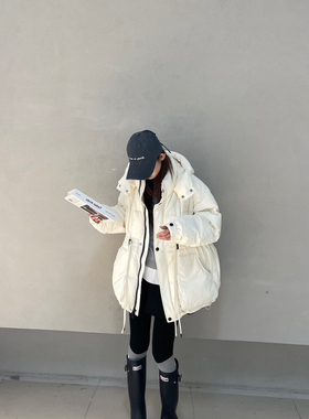 冬上新!【LILY】日系休闲风连帽韩系保暖羽绒服外套  71072#479#