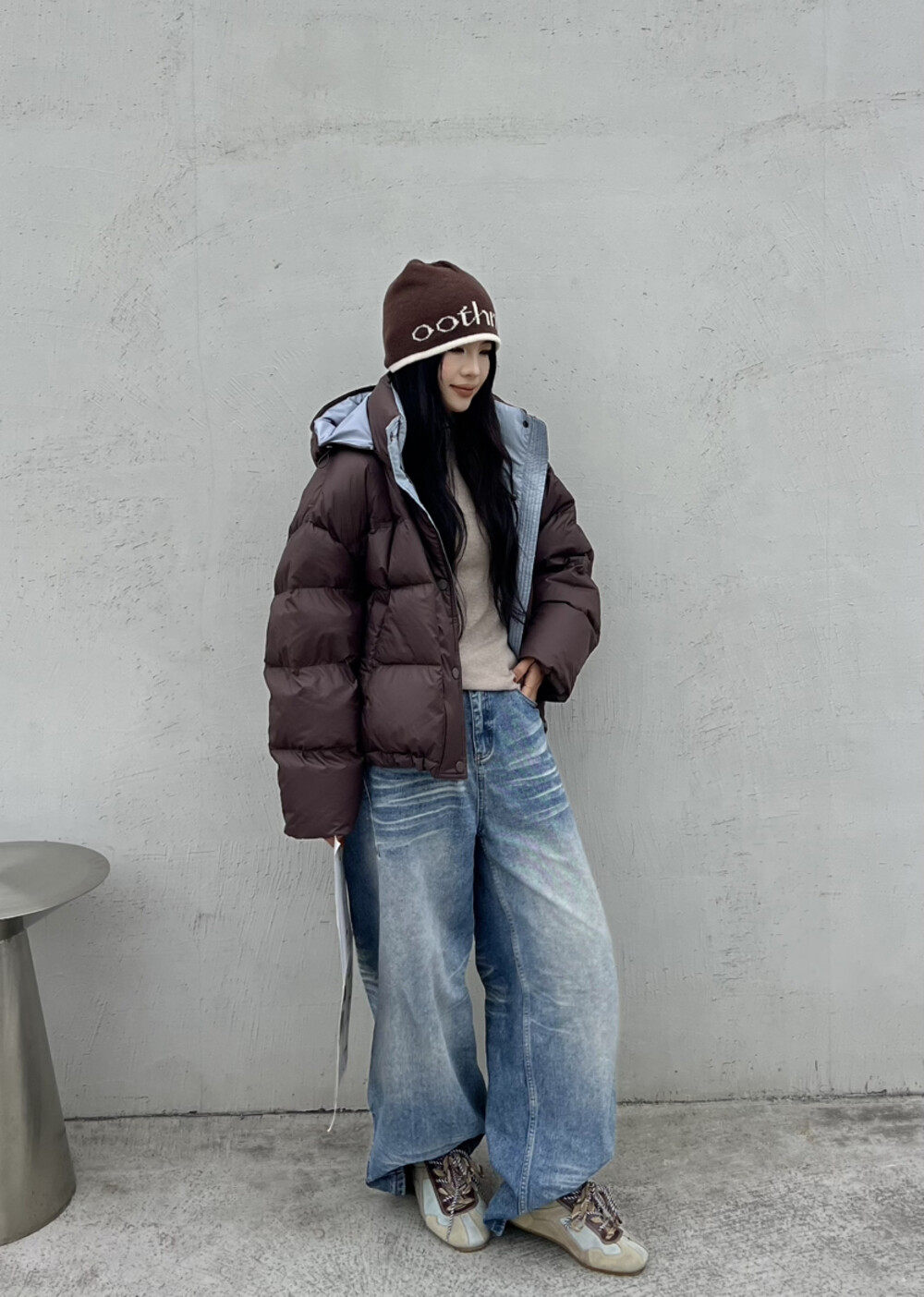冬上新!【LILY】经典时尚韩系连帽保暖羽绒服外套  71082#  LHHH