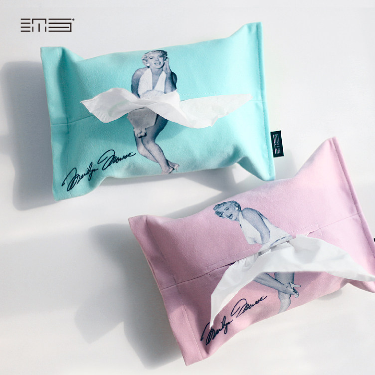 弥与弥乐梦露捂裙子重口味家居原创意搞怪高档布艺纸巾盒抽纸巾套