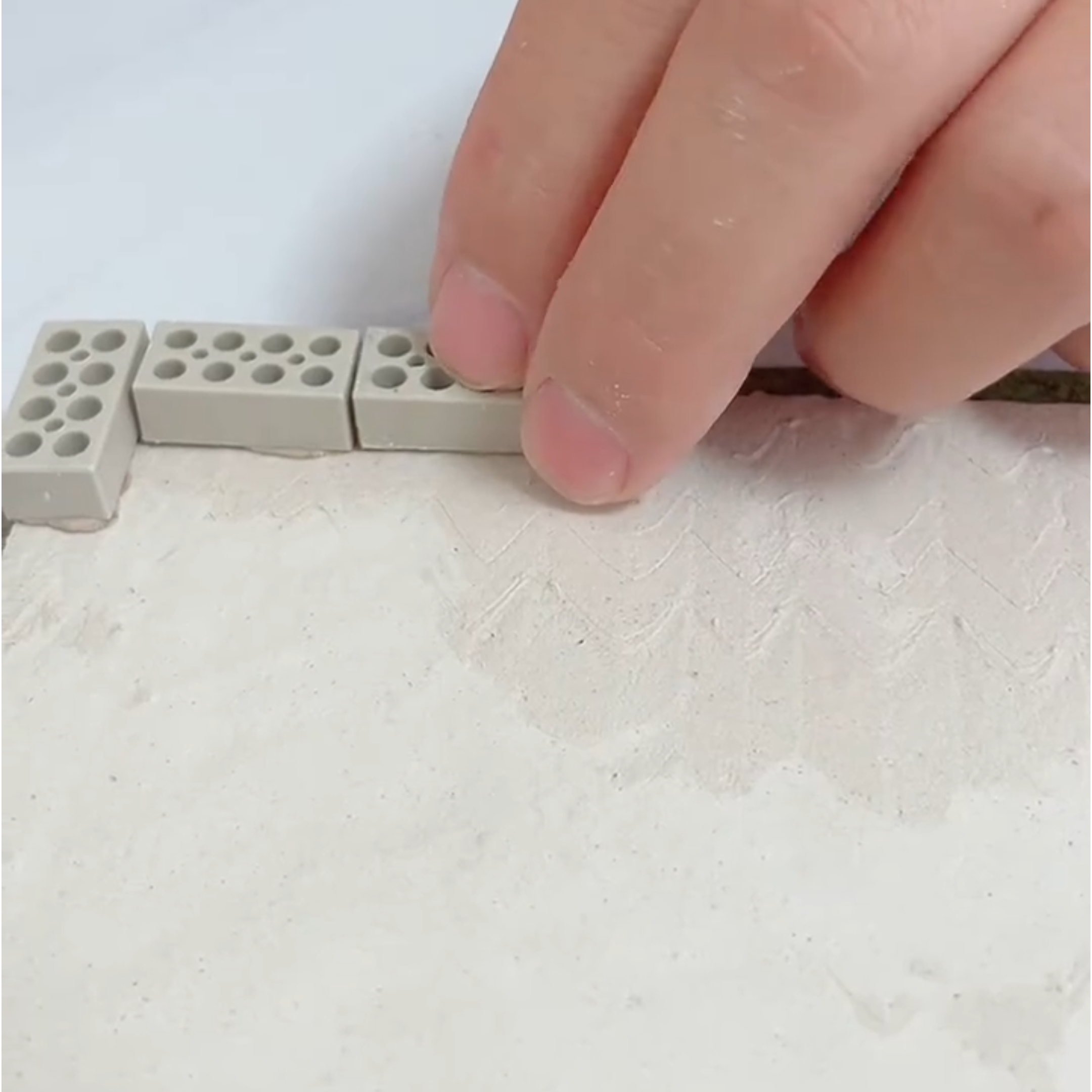 儿童泥瓦匠DIY微景观玩具1比35红青砖迷你盖房子建筑模型砖块