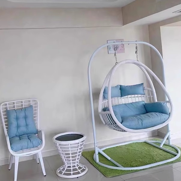 阳台吊篮藤椅户外休闲室内秋千双人鸟巢懒人椅单人庭院吊椅摇篮椅