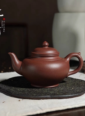 大益宜兴紫砂壶手工紫泥笑樱壶250ccl中式家用泡茶功夫茶具益工坊