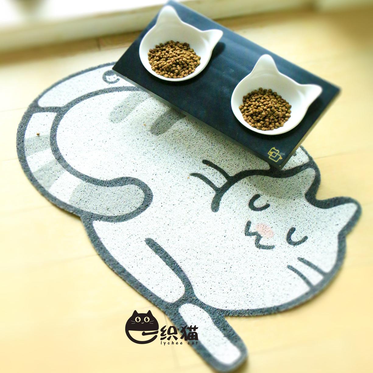 猫咪造型猫砂垫餐垫多功能垫子
