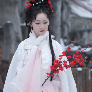 梅花真花枝舞蹈道具古风摄影拍照假花汉服手持中式家居装饰摆件