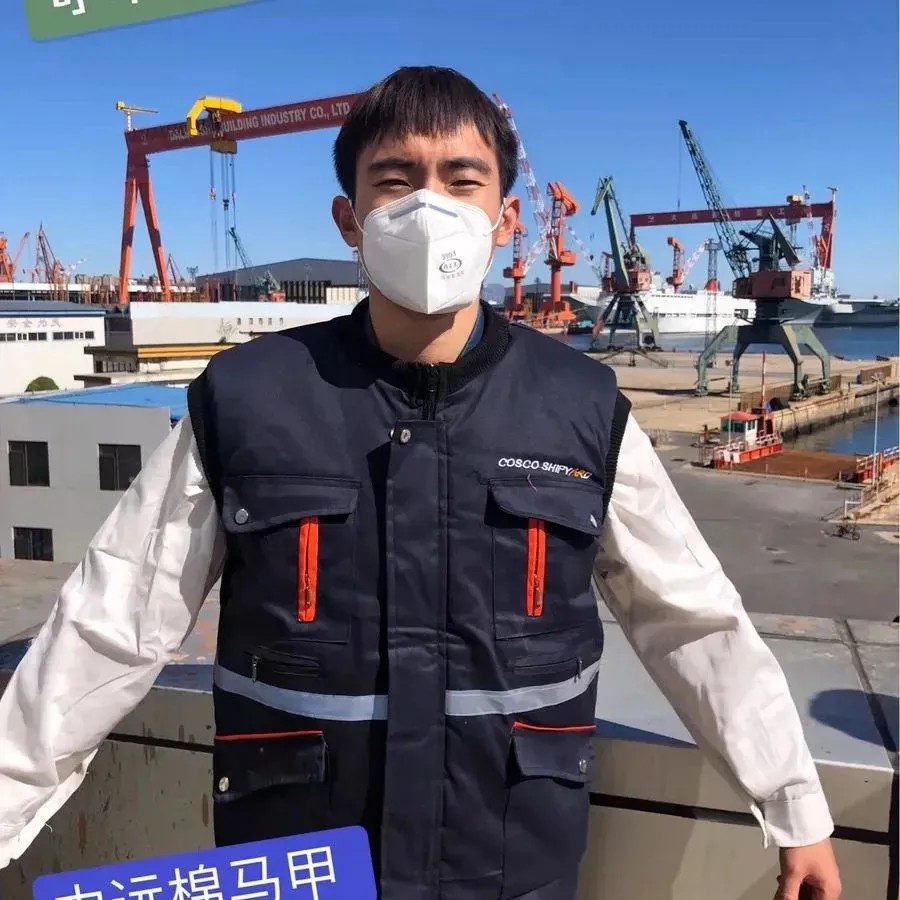 冬季劳保棉马甲工地工作服建筑中远大船可印字棉坎肩保暖防寒耐磨