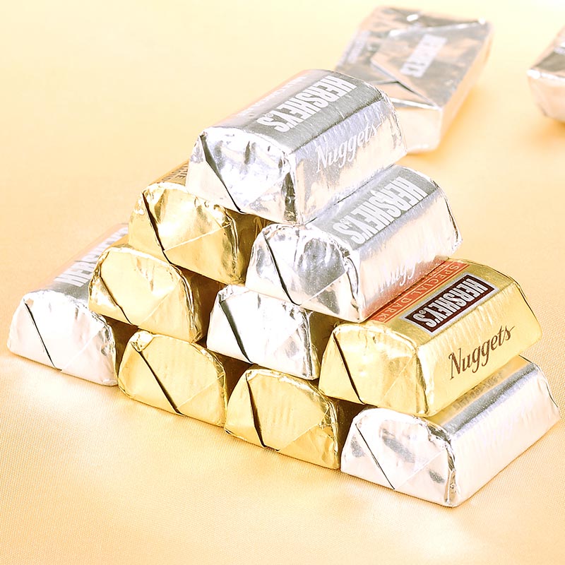 ÃÀ¹ú½ø¿ÚHERSHEYSºÃʱÇÉ¿ËÁ¦É¢×°½ðÒø×©ËÄ¿Úζ»ì×°1.47kgϲÌÇÁãʳ