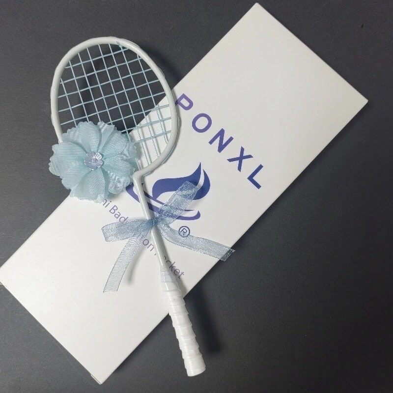 原创羽球人小礼物迷你球拍可做摆件挂件送球搭子精致球拍