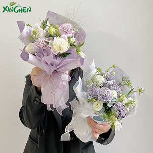 心花怒放木棉防水鲜花包装纸10张 花店手工花束包花纸欣辰资材